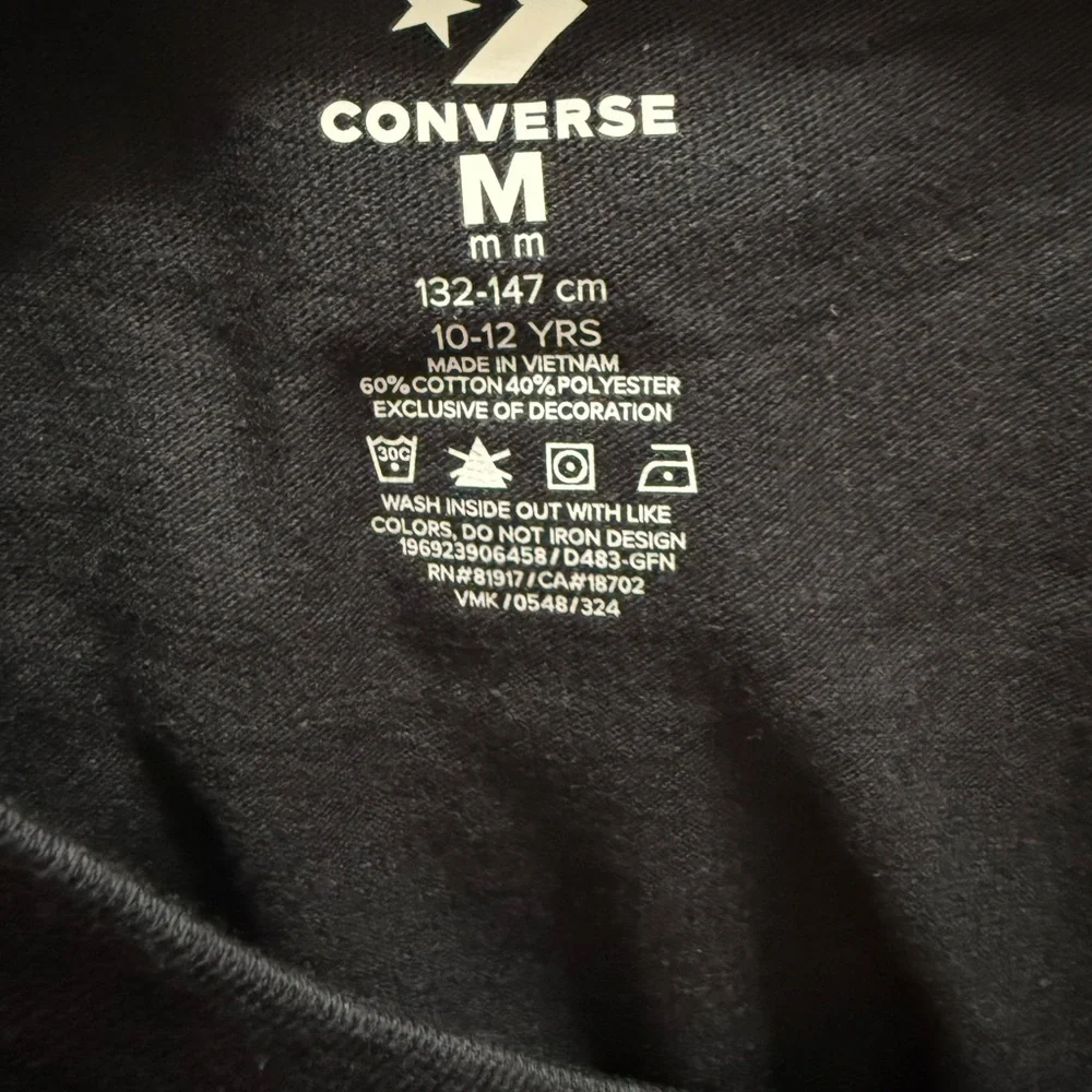 Converse® Boys' Short Sleeve Graphic T-Shirt - Black Medium New With Tags